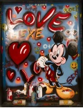 Tableau Mickey Love Sexe grand format encadrement americain